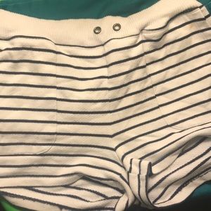 RAILS Striped Cotton Shorts